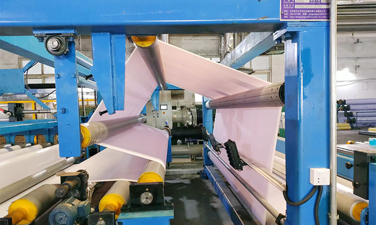 Three-layer lightbox fabric laminating machine