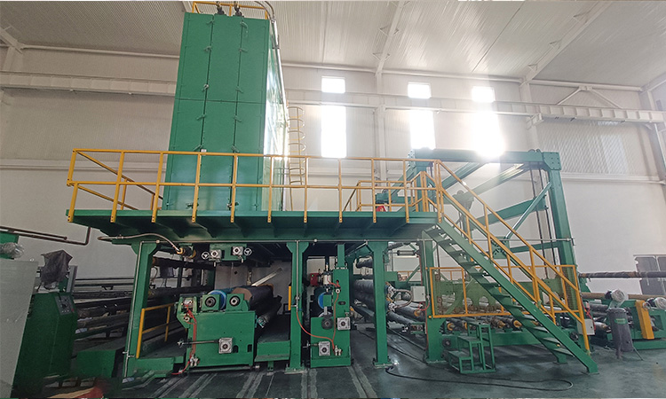 Three-coat three-dry knife coating and surface treatment production line